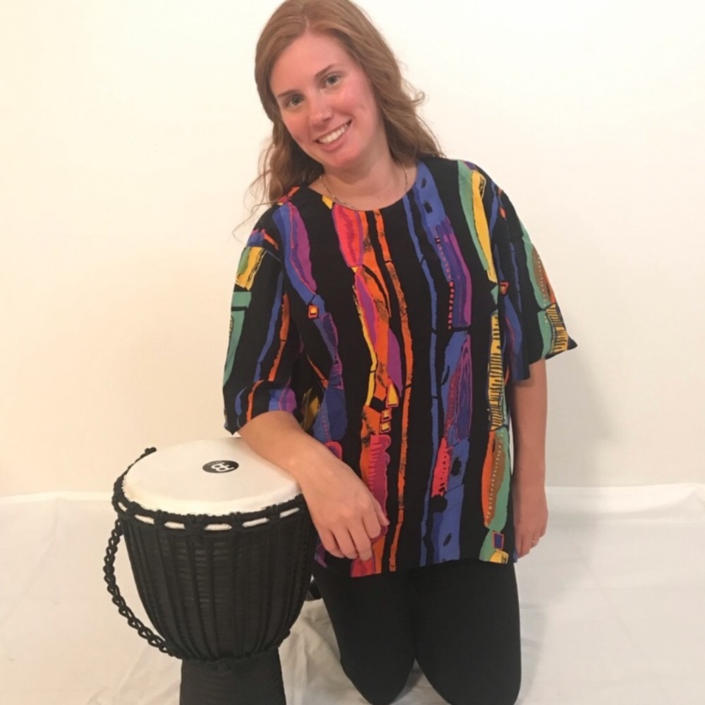 Christine David Colorful, Fun, Unique Blouse ⭐️